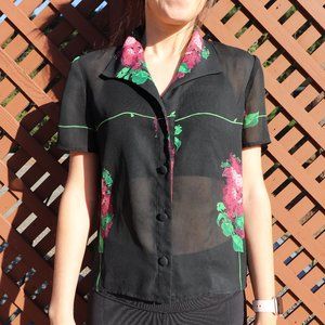 Vintage Collered Top